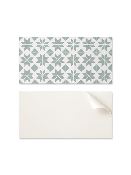 Decorative Vinyl Panel Graphics Kitchen Or Bathroom 100x50 Cm Geometric Floral Designs