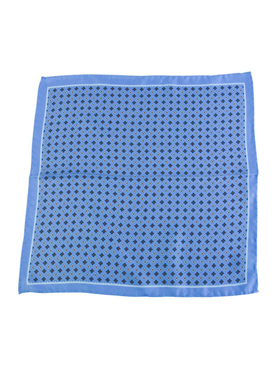 Men's Silky Blue Handkerchief