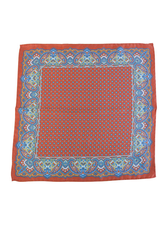 Men's Silky Orange Handkerchief