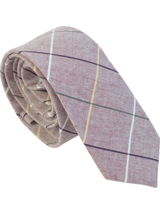 Men's Tie Printed In Purple Colour