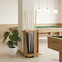 vidaXL Billiards Cue Stand Engineered Wood 42 x 43 x 60 cm