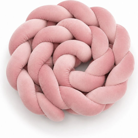 Maboo Crib Bumper Braided Inside Dark Pink 210cm