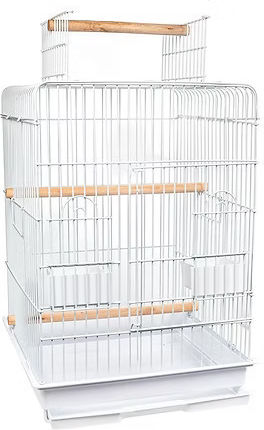 King Kong Cages Vogelkäfige Kingkong 47x47x86cm Weiß