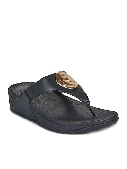 Fitflop Lulu Σαγιονάρες με Πλατφόρμα σε Μαύρο Χ...