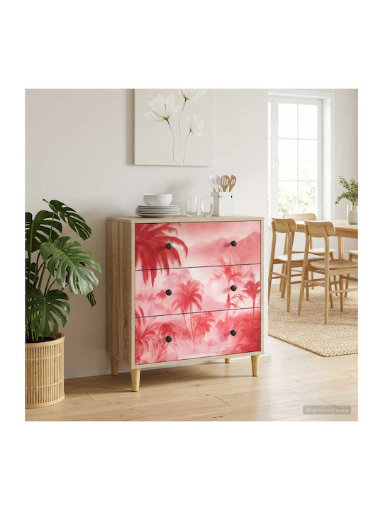 Aachen Wooden Chest of Drawers with 3 Drawers P...