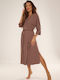 De Lafense Summer Women's Robe Mocca