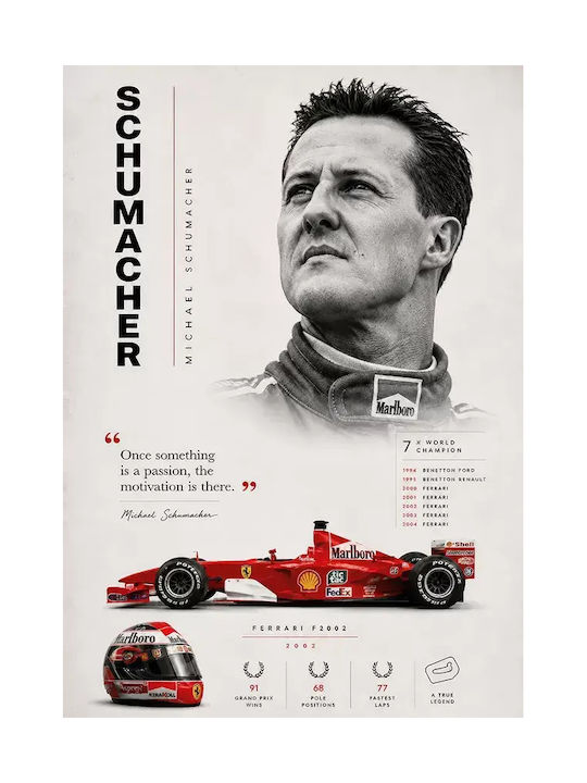 Poster Formula1 Michael Schumacher F078 50cm X 70cm-71714pd158838