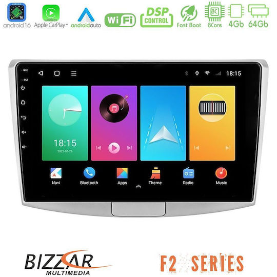 Bizzar Car Audio System for Volkswagen Passat 2005 2014 Bluetooth USB WiFi GPS Apple CarPlay Android Auto with 10" Touch Screen