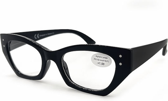 Optosquad Women Reading Glasses +2.75 In Black Colour OPT-036-1
