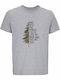 T-shirt Unisex " Into Forest I Go To Lose My Mind " Grey Melange