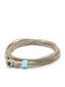 Bracelet "irmelia Knot Double Loop" Dark Beige