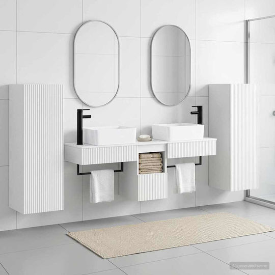 vidaXL Bathroom Vanity Unit Without Sink W33xD34.5xH100cm White