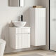 vidaXL Bathroom Vanity Unit Without Sink W33xD34.5xH100cm White