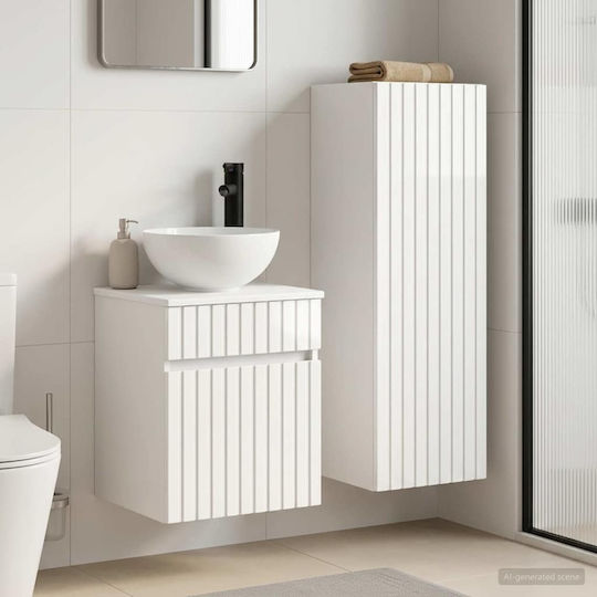 vidaXL Bathroom Vanity Unit Without Sink W33xD34.5xH100cm White