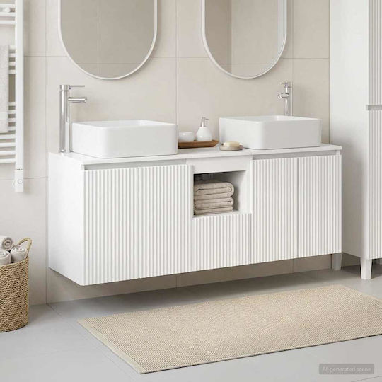 vidaXL Vanity Unit Without Sink W53xD35xH63cm White