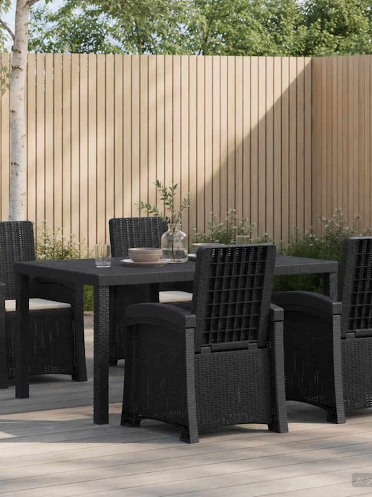 Garden & Outdoor Furniture Set Dining Room 5 Pi...