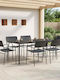 Set Sala De Mese Pentru Exterior 7 Piese Vidaxl