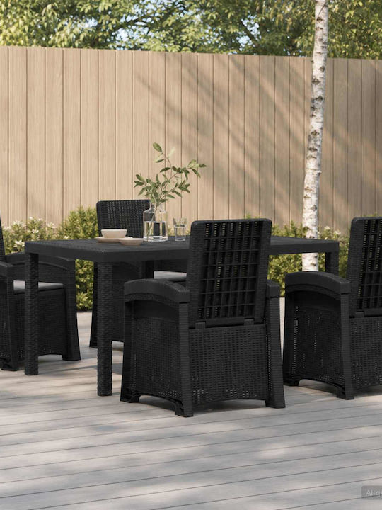 Garden & Outdoor Furniture Sets Dining Room 5 P...