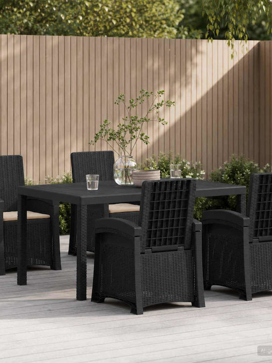 Garden & Outdoor Furniture Set Dining Room 5 Pi...