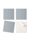Set Vinyl Boden Kacheln Dekorative Blumenmuster 4x50x50 cm