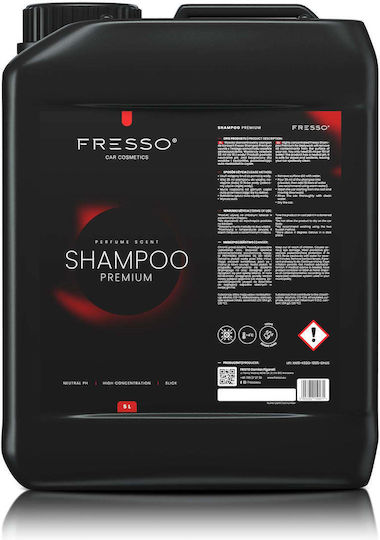 Fresso Komprimiertes Autoshampoo Premium 5 L Neutral pH-Wert Dicker Schaum Sicheres Handeln Wachs Sealants 1 Stück 159471/fre