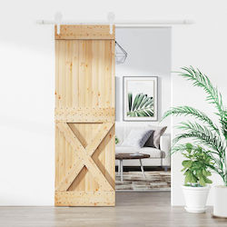 vidaXL Sliding Door Natural White 70 x 210 cm