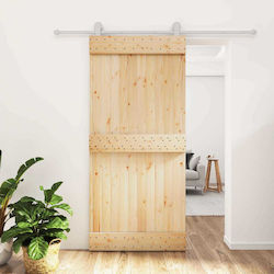 vidaxl Schiebetür Natürliche Weiß 95 x 210 cm