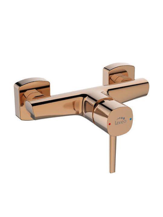 Laveo Baterie Amestecare Dus Rose Gold