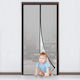 Door Mosquito Net with Magnetic Clasp Black 220x120cm