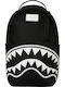 Sprayground Schulranzen Rucksack für Junior High-High School Shark Central Weiß Schablone Shark Schwarz Nylon 22 Liter 29,21 x 15,24 x 45,72 cm