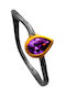 Bizoutaki Women's Ring with Amethyst from Gold Plated Silver