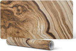 Non-Slip Protective Office Mat Wooden Wavy Desi...