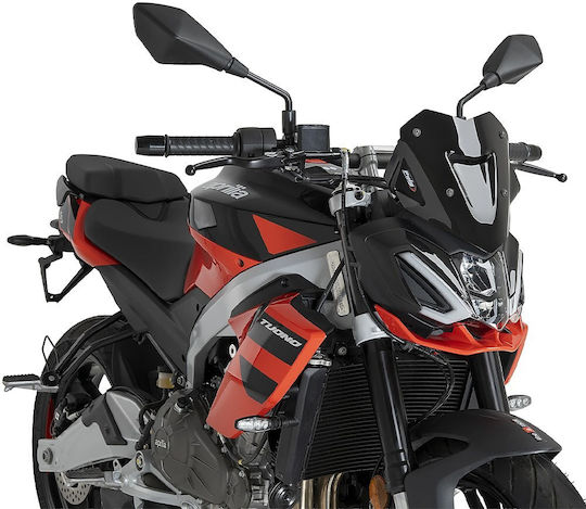 Black New Generation Sport Motorcycle Windscreen Aprilia Tuono 457 26 22690n Puig