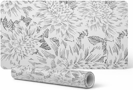 Eleganter Dekorativer Schreibtischunterlagen Blumen- und Blätterdesign 90x45 cm