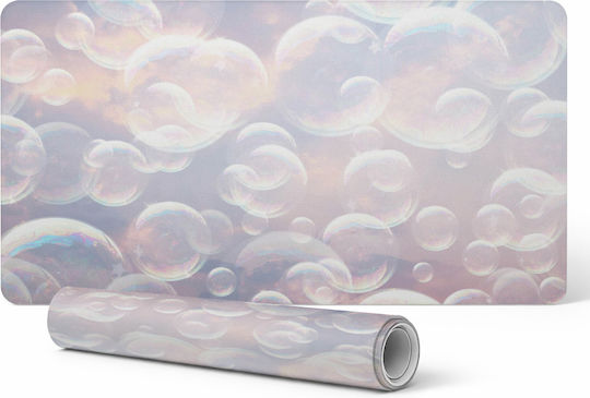 Elegant Decorative Desk Rug Soap Bubbles Clouds 90x45 Cm