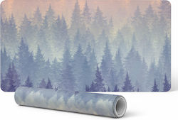 Vinyl Desk Pad Elegant Panorama Print Misty For...