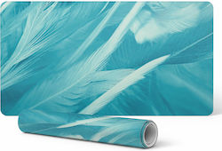 Durable Non-Slip Desk Pad Thin Feathers 90x45 cm