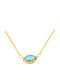 Bizoutaki Necklace From Gold Plated Silver Blue