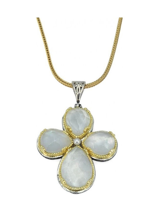 Byzantine Silver Cross with Chain
