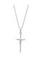 Senza Women's Cross with Crucified Silver