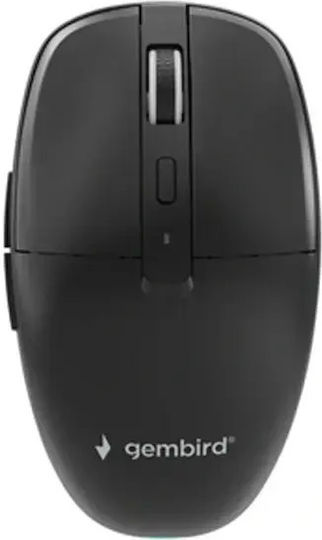 Gembird MUSW2-6B-01 Ασύρματο Εργονομικό Bluetooth Ποντίκι Μαύρο