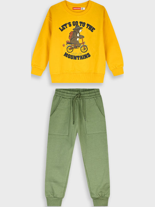 Energiers Kids Sweatpants Set Khaki