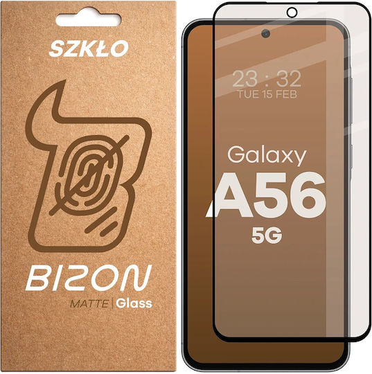 Bizon Glass Mat Folie Protectie Tempered Glass Compatibil Samsung Galaxy A56 5g Negru