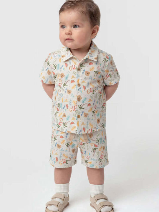 Kids Set with Shorts Summer 2 Pieces White