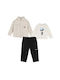 Kinderbekleidungssets mit Hosen Sommer 3 Stück Beige / Schwarz