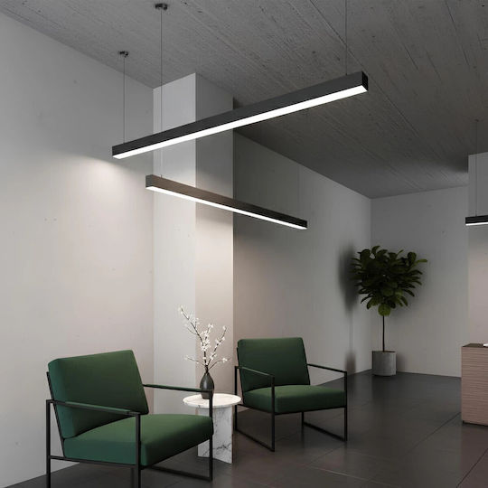 kelvo Orion White LED Ceiling Light With Warm To Cool White Light 120x5cm