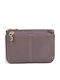 Damenbrieftasche Leder Lila