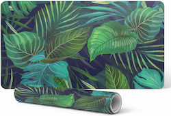 Protective Vinyl Mat Modern Tropical Leaves Des...