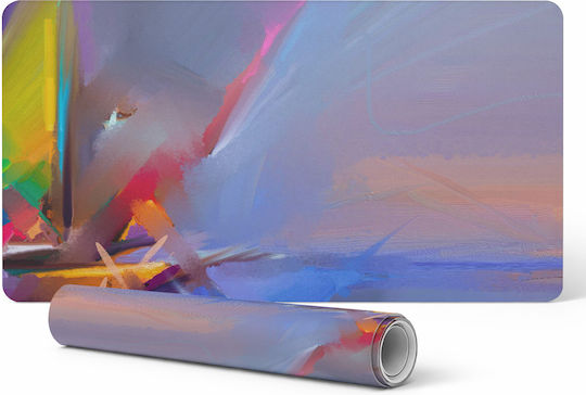 Vinyl Desk Pad Abstract Brushstrokes 120x60 Cm