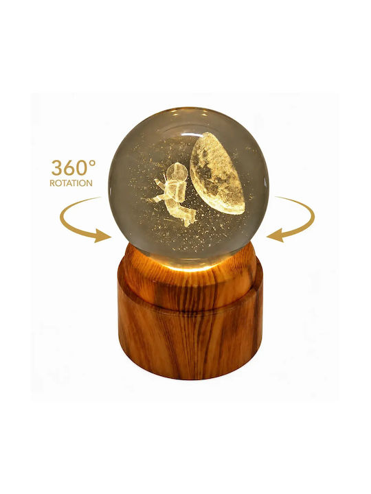 Decorative Rotating Light Crystal Ball